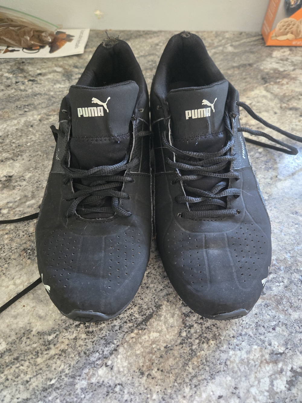 Puma Black Lace-Up Men's Sneakers